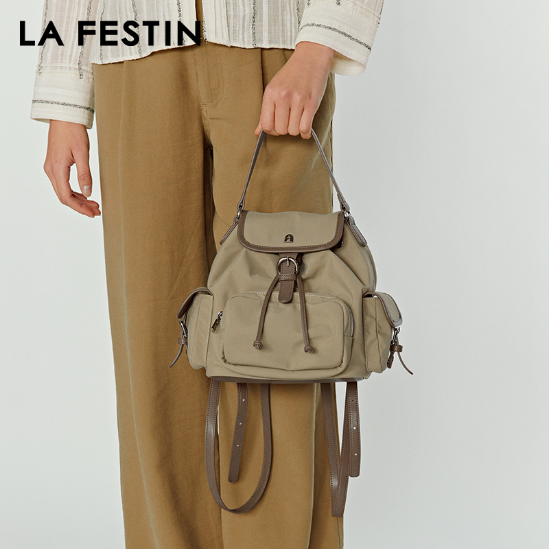 Canvas Backpack Casual - LA FESTIN オリジナルバックパック女性用新しいバッグ旅行バックパック大容量バッグデザイナー高級バッグカジュアルスクールバッグ